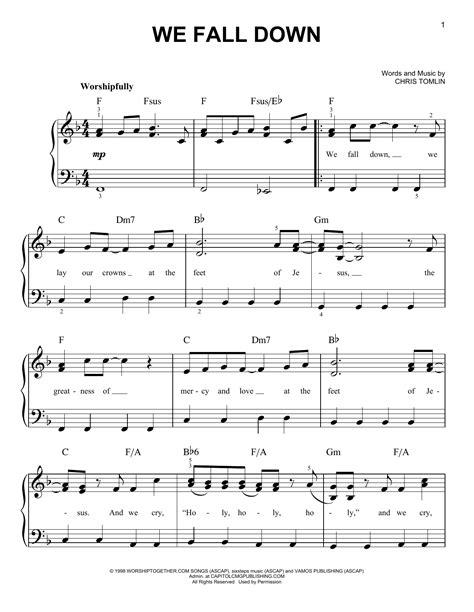 We Fall Down | Sheet Music Direct