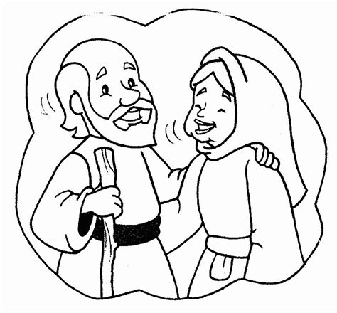 Collection of Abraham And Sarah Coloring Pages - Free Printable