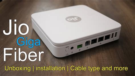 Jio GigaFiber unboxing, installation, Fiber cable, Price, Plans ...