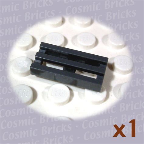 LEGO Dark Stone Grey Tile Modified 1x2 Grill 4210631 2412 (single,N)