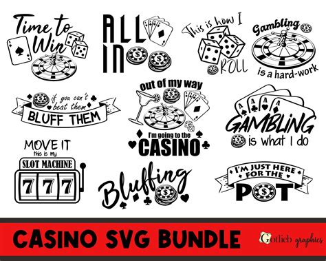 Casino Quotes SVG, Gambling Quote Bundle SVG, Poker Quotes SVG, Casino ...