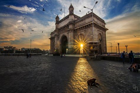 Sunrise through The Gateway Of India - null | Pondicherry photography, Heritage architecture ...