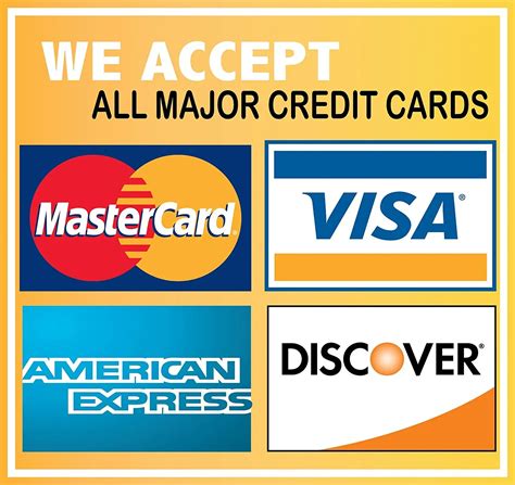 We Accept Credit Cards Sign Printable - Printable Word Searches