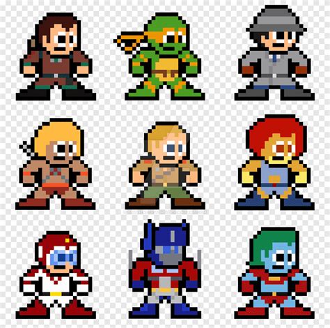 Free download | Cartoon Pixel art, 8 BIT, cartoon, play png | PNGEgg