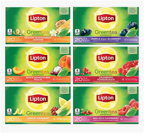 Lipton Green Tea Flavours, HD Png Download - kindpng