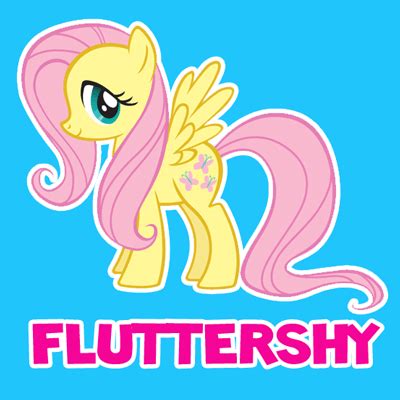 How to draw Fluttershy from My Little Pony with easy step by step drawing tutorial