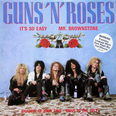 Guns 'N' Roses* - It's So Easy · Mr. Brownstone | Discogs