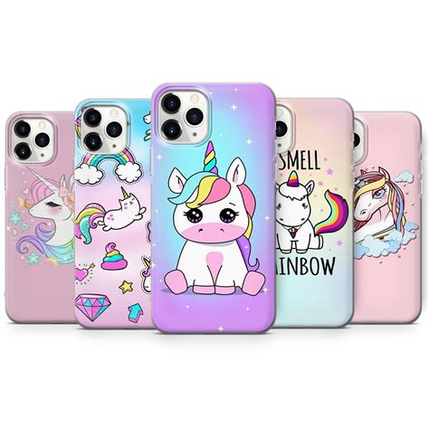 Rainbow Unicorn Gel Phone Case for iPhone SE 5 6 7 8 8 12 11 13pro Max ...