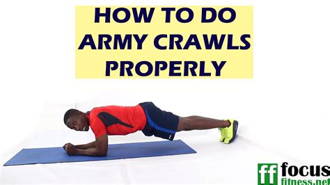 How to Do Arm Crawls Exercise (Plank Army Crawls) - YouTube