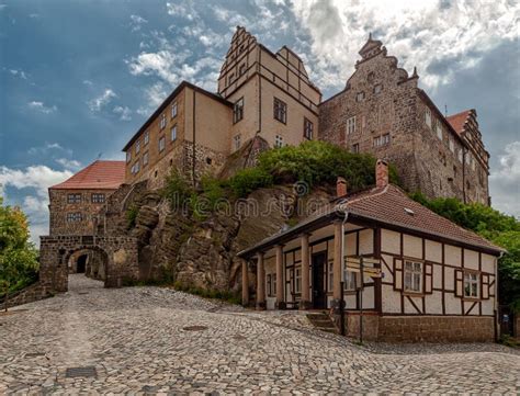 Quedlinburg Castle,Harz Mountains,Germany Stock Image - Image of ...