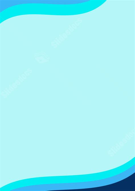 A Basic Geometric Design In Blue Page Border Background Word Template And Google Docs For Free ...