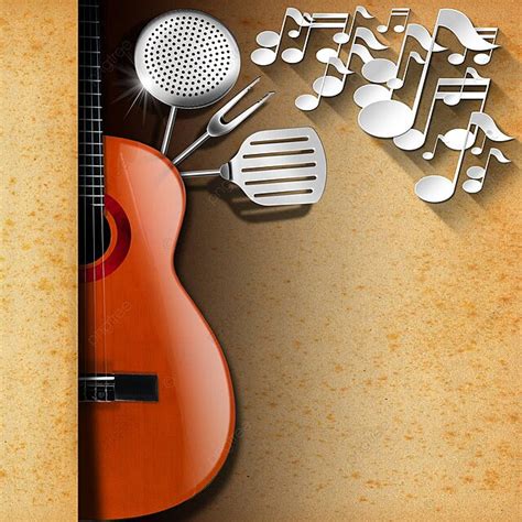 Music And Food Menu Design Square Copy Space Acoustic Photo Background ...