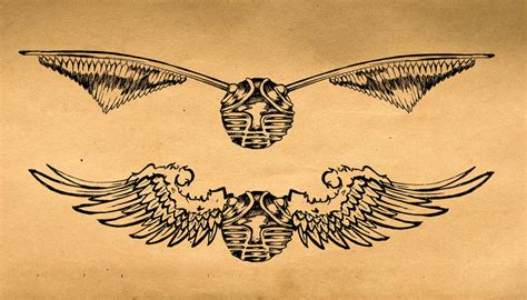 Golden Snitch Tattoo 2 by blindthistle