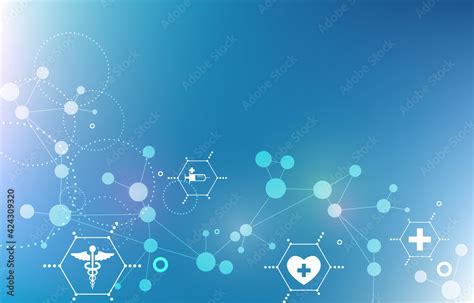 Abstract medical geometric wallpaper.futuristic blue wallpaper vector de Stock | Adobe Stock