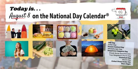 AUGUST 8, 2023 | NATIONAL WHATABURGER DAY | GLOBAL SLEEP UNDER THE ...