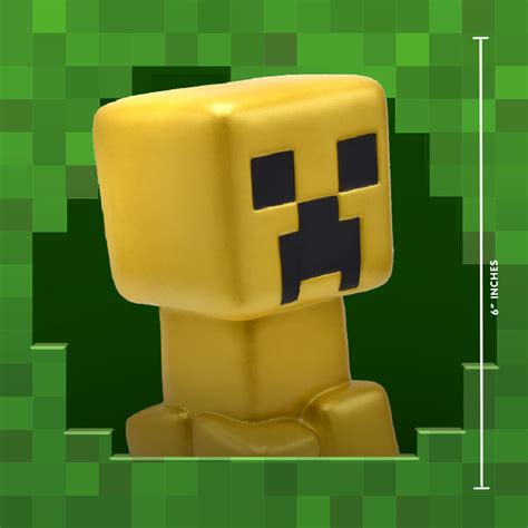 Minecraft Mega SquishMe Series 1 Gold Creeper - Just Toys Intl