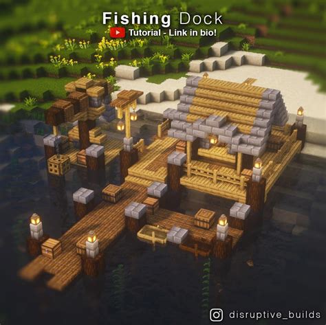 I made a Fishing Dock (with a tutorial!) : r/Minecraftbuilds