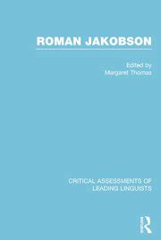 Roman Jakobson - 1st Edition - Margaret Thomas - Routledge Book