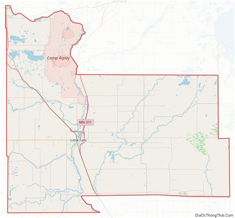 Map of Morrison County, Minnesota - Thong Thai Real