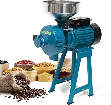 Amazon.com: Grain Mills Wet Dry Cereals Grinder, Electric Wet Grain Mill Corn Mill, Heavy Duty ...