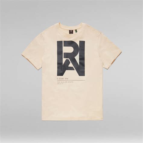 Graphic RAW T-Shirt | Beige | G-Star RAW®