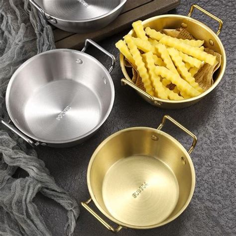 Gold Bowl Serving Bowls Stainless Steel Snack Food Dessert Golden Bowl Available In 2 Sizes ...