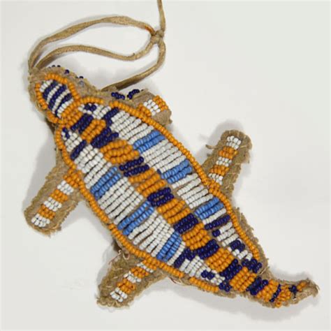 Beadwork Lizard - Cheyenne Nation - C3732D - Adobe Gallery, Santa Fe