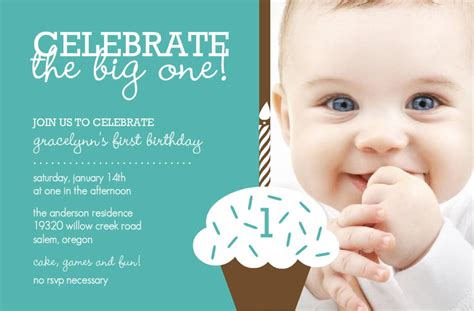 Baby Boy First Birthday Invitations | Drevio Invitations Design