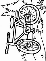 Bicycle coloring Pages sketch template