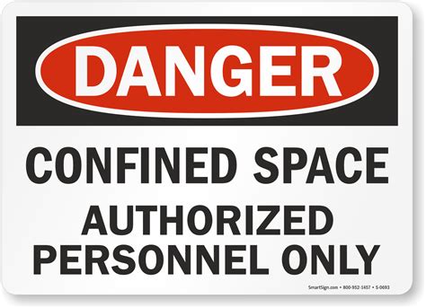 Warning Confined Space Symbol Safety Sign Vector And ANSI