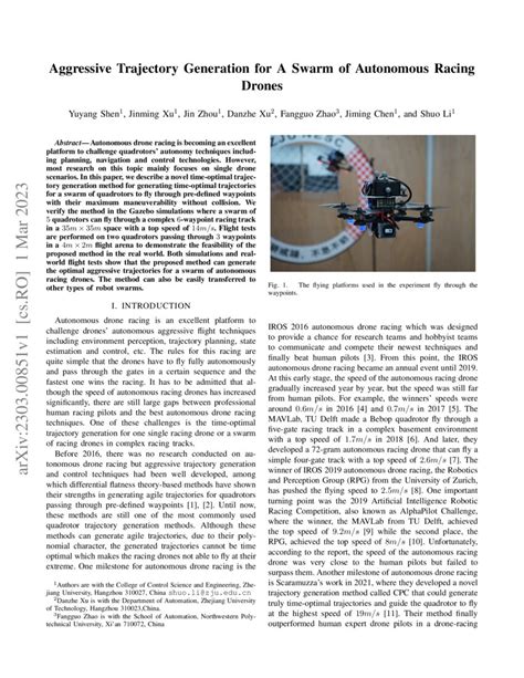 Aggressive Trajectory Generation for A Swarm of Autonomous Racing ...