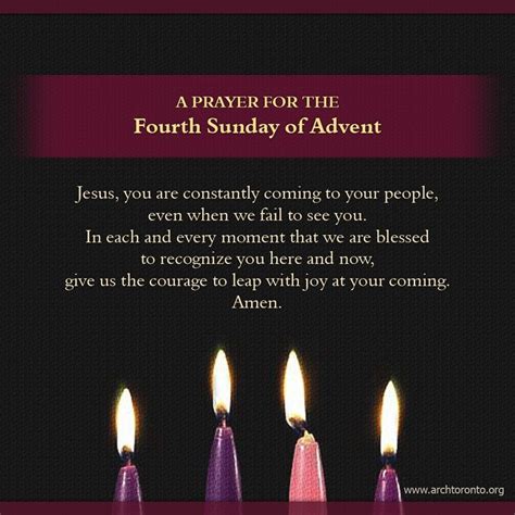 Prayer for the Fourth Sunday of Advent