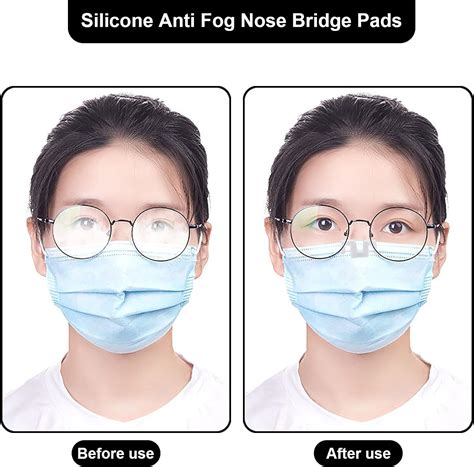 3pc Nose Bridge for Face Cover，Silicone Anti Fog Nose Bridge Strip for Glasses Reusable Non-Slip ...