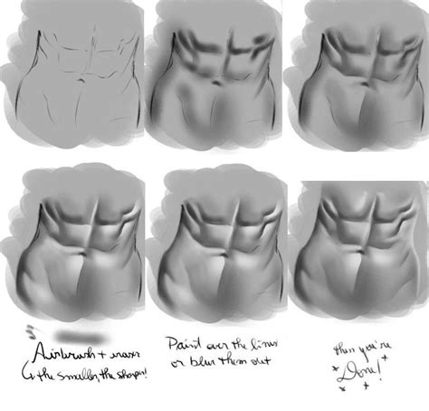 How To Draw Abs Anime