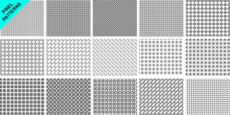 15 pixel patterns - Graphicsfuel