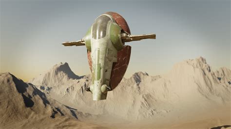 ArtStation - Boba Fett's Ship / Slave 1