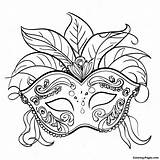 Festive Mardi Gras Mask Coloring Page  Pagescom sketch template