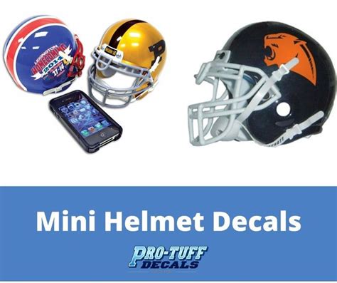 Mini Football Helmets Decals Online | Football helmets, Mini footballs ...