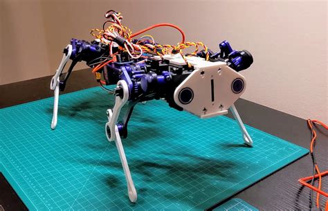 I'm making a (mostly 3D printed) robot dog, and I'm really proud that it's able to stand up on ...