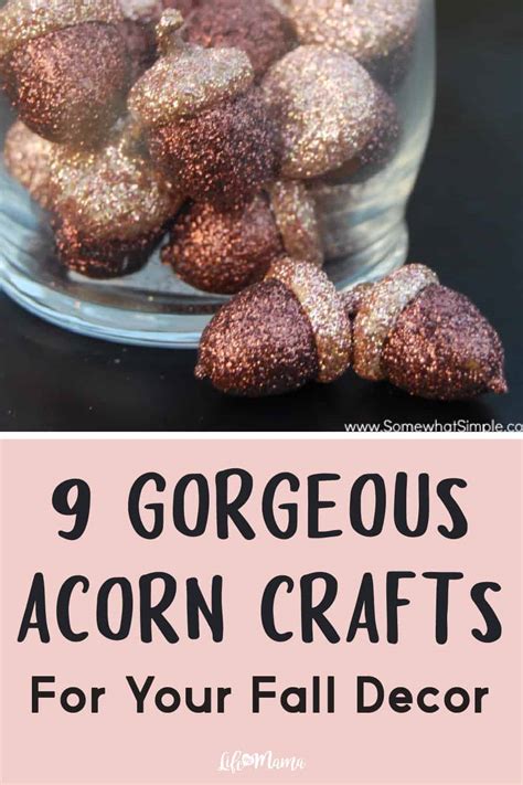 9 Acorn Crafts To Make For Your Fall Decor