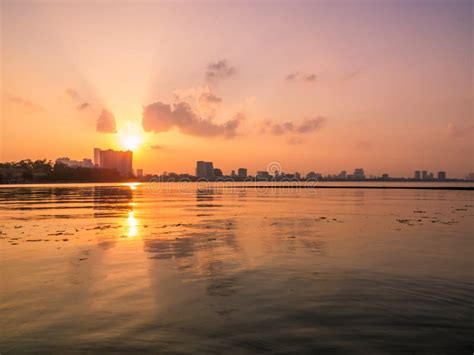 West Lake, Hanoi, Vietnam stock image. Image of asia - 171680253