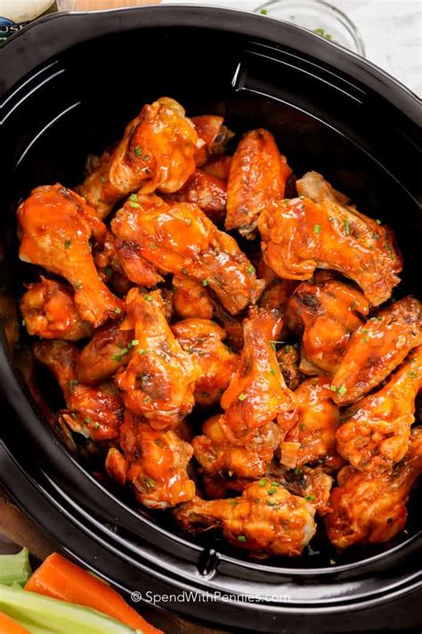 Slow Cooker Buffalo Wings – Indie's Corner