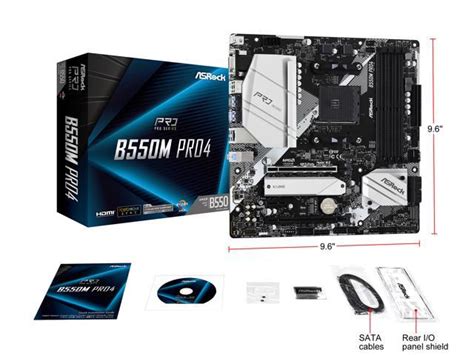 ASRock B550M PRO4 AM4 Micro ATX AMD Motherboard - Newegg.com