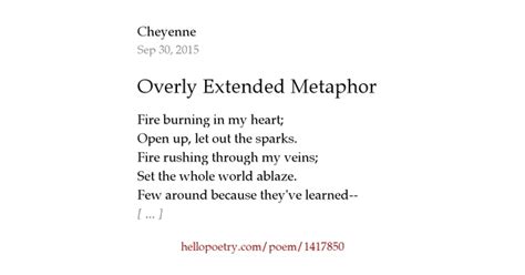 Extended metaphor Poems