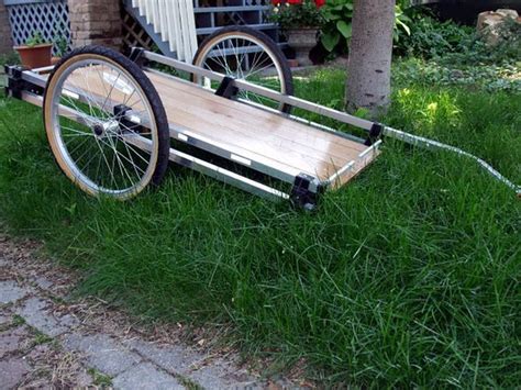 DIY bike trailer. Click for complete instructions, and visit the Slow ...