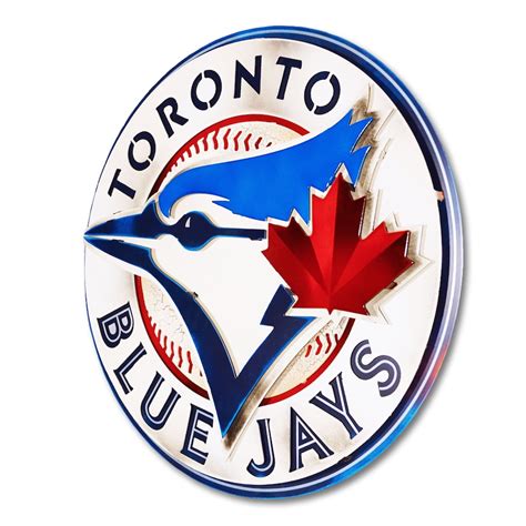 Toronto Blue Jays Blue 20.75'' x 20.75'' 3D Mascot Sign