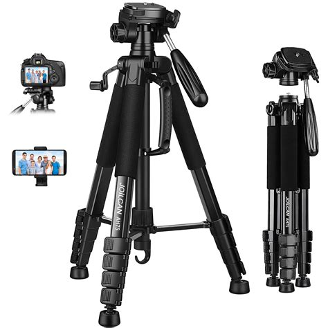 Buy JOILCAN 74" Camera Tripod for Canon Nikon, Lightweight DSLR Tripod Camera Stand with ...