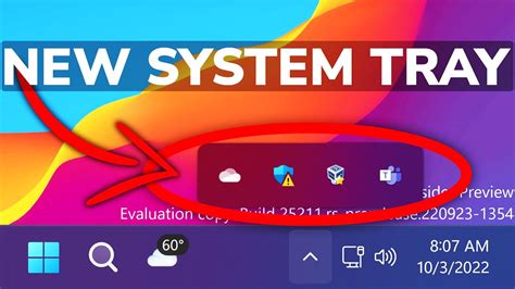 How to Enable New System Tray in Windows 11 25211 - YouTube