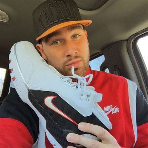 Sneaker Head from Travis Kelce's Hottest Instagrams