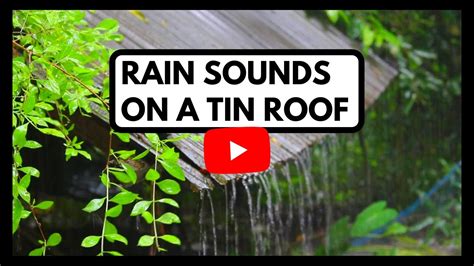 RAIN SOUNDS FOR SLEEPING ON A TIN ROOF 1 HOUR | ASMR RAIN SOUNDS ...